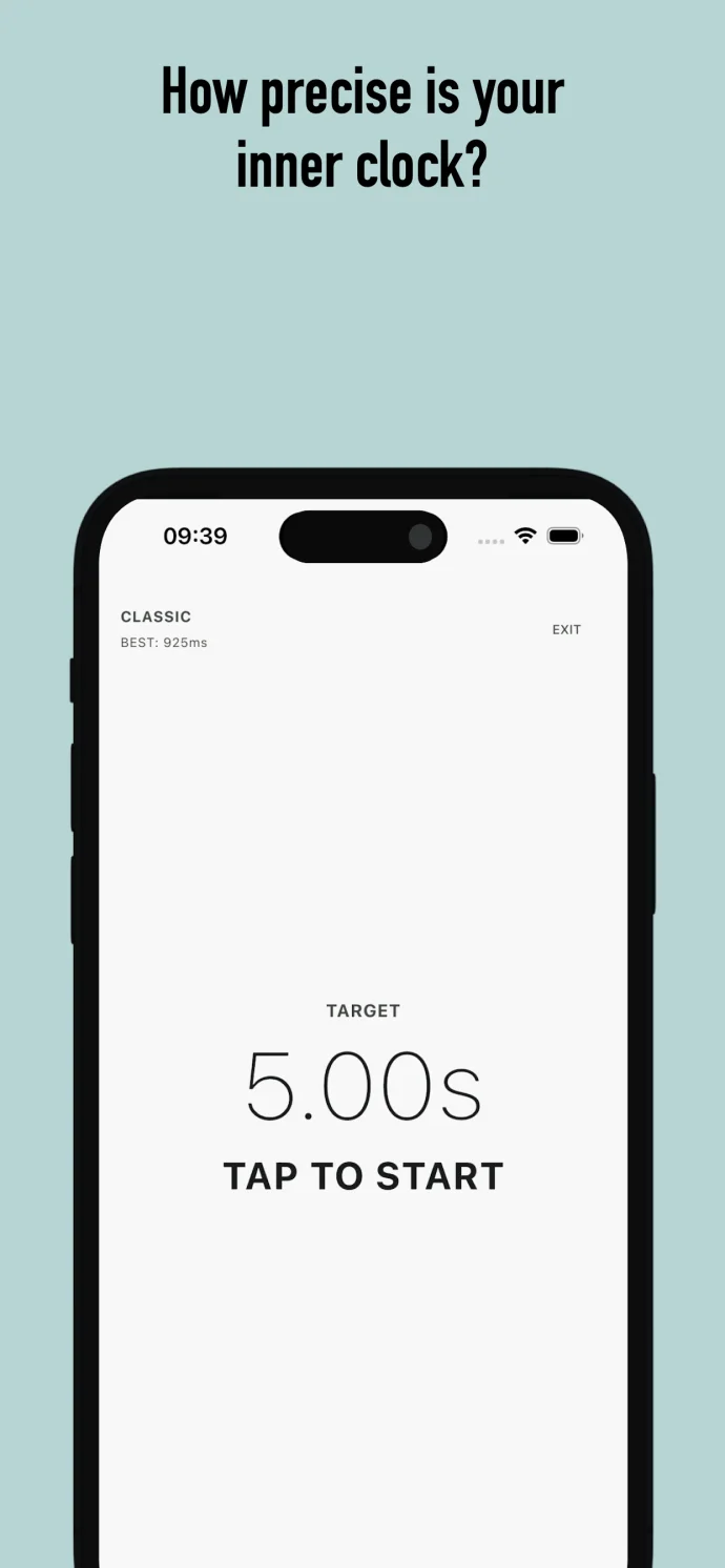 Taktuno Classic mode with a five-second target